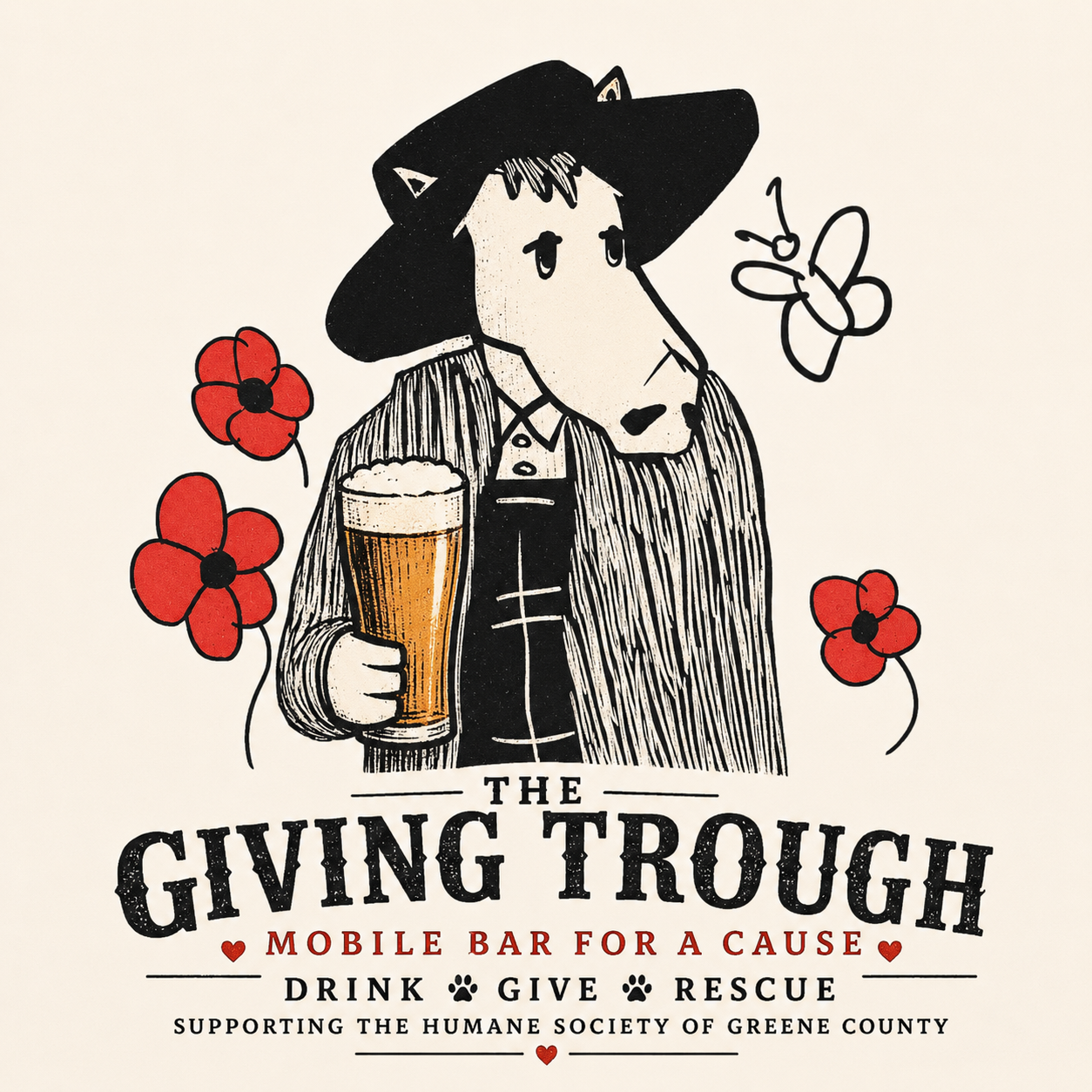The Giving Trough — mobile bar for a cause